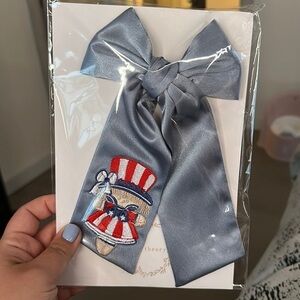 Girls 4th of july bow